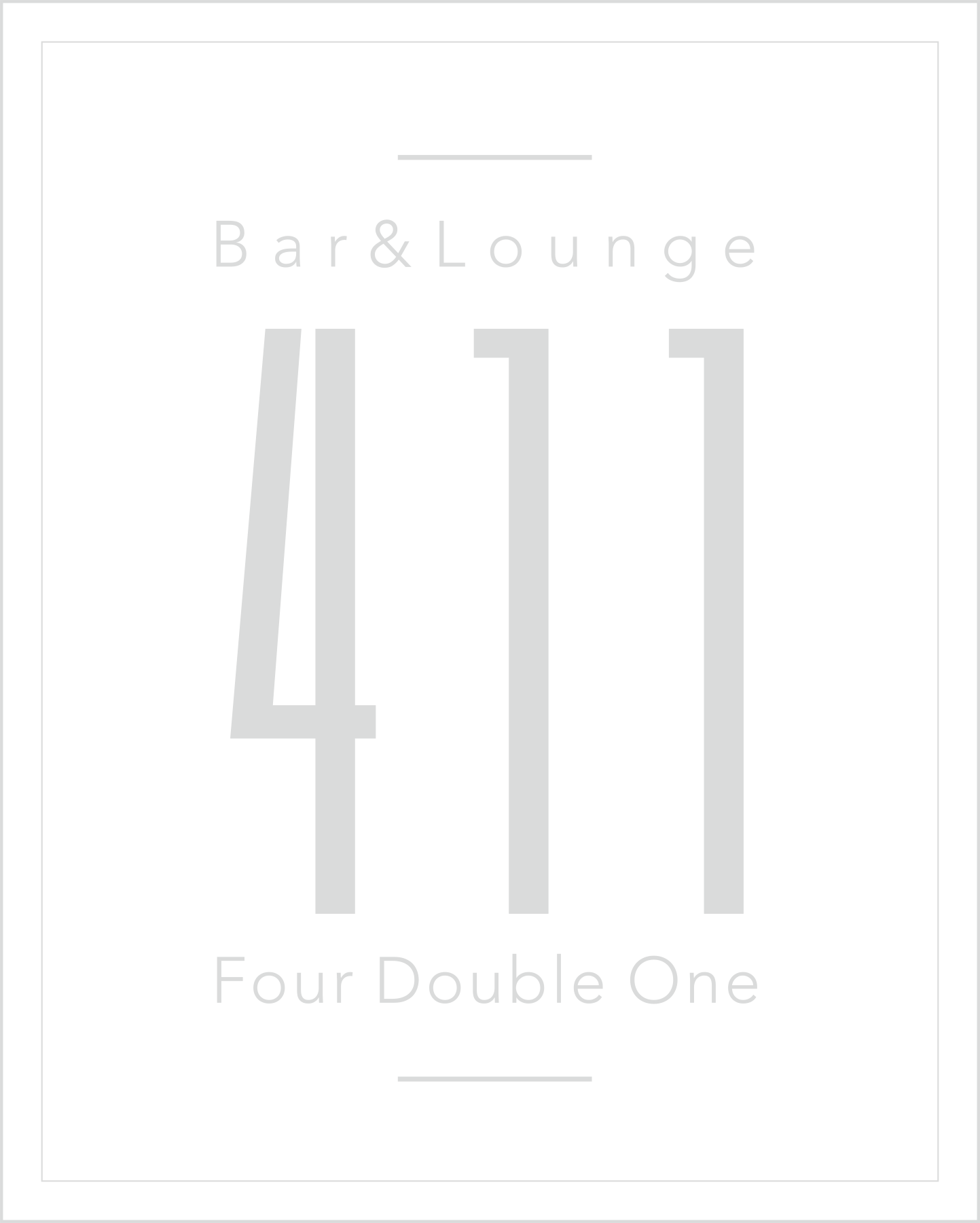 Shisha Bar & Lounge 411【Four Double One】ロゴ