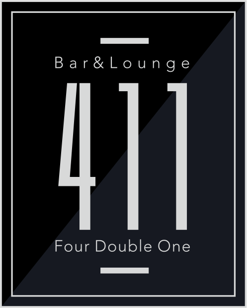 東京都港区麻布十番にオープンするShisha Bar & Lounge 411【Four Double One】のロゴ画像